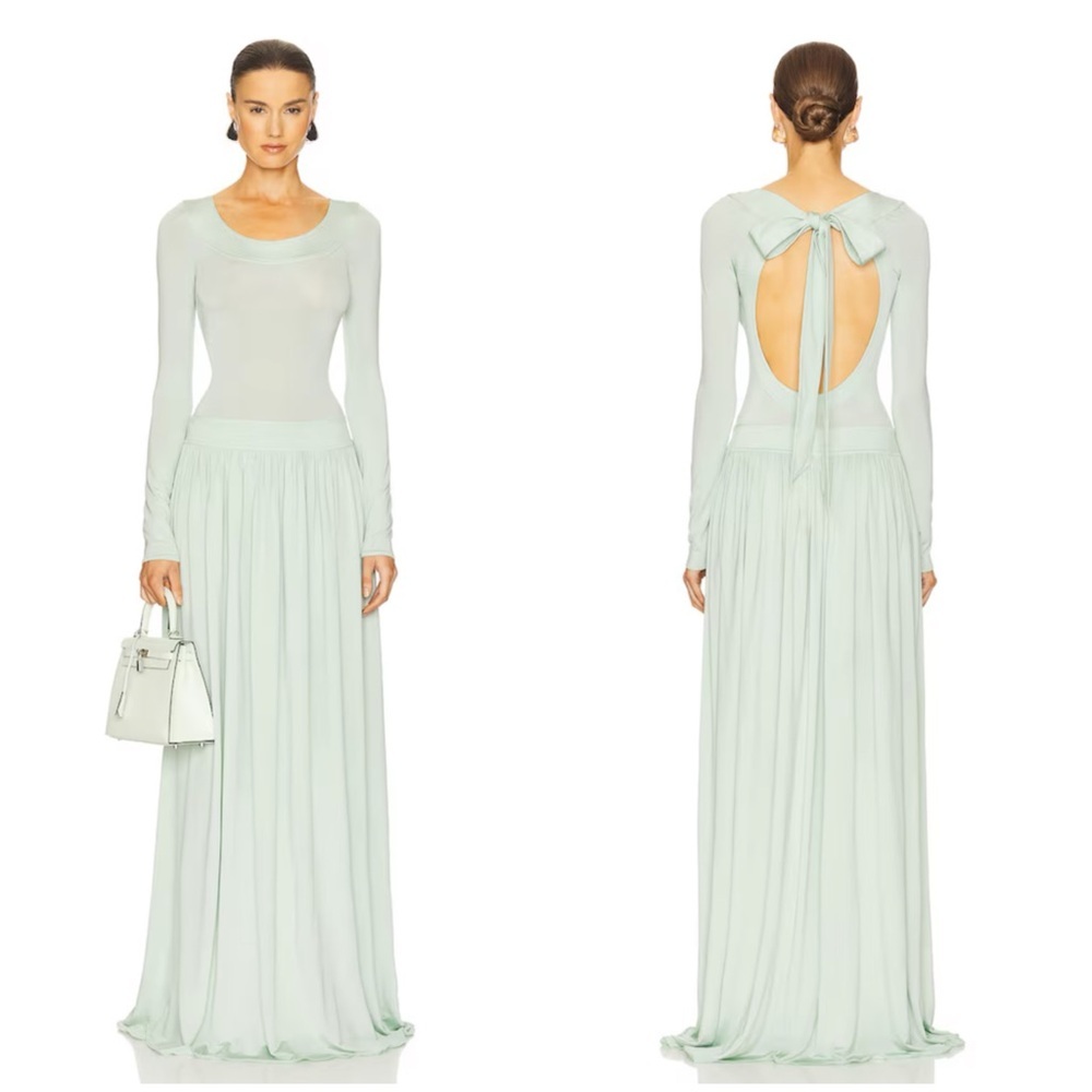 Helsa Aesther Jersey Dress in Seafoam Size L